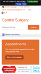Mobile Screenshot of central-surgery.co.uk